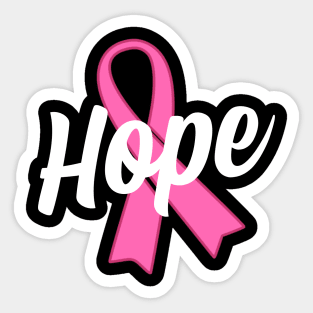 HOPE - Breast Cancer Awareness Pink Ribbon Sticker